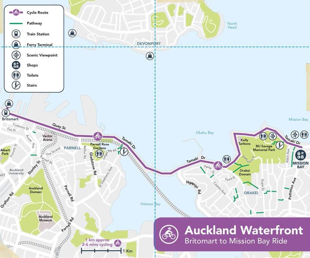 pink cycleway Auckland peta