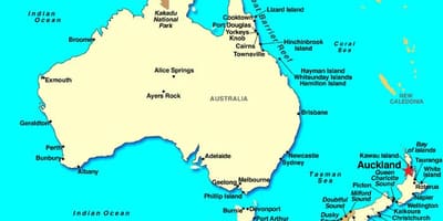 Auckland pada peta dunia